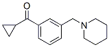 898793-66-3,CYCLOPROPYL 3-(PIPERIDINOMETHYL)PHENYL KETONE