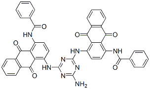 89923-46-6,N,N'-[(6-amino-1,3,5-triazine-2,4-diyl)bis[imino(9,10-dihydro-9,10-dioxoanthracene-4,1-diyl)]]bis(benzamide)