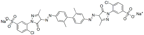 89923-60-4,disodium 3,3'-[(2,2'-dimethyl[1,1'-biphenyl]-4,4'-diyl)bis[azo(4,5-dihydro-3-methyl-5-oxo-1H-pyrazole-4,1-diyl)]]bis[4-chlorobenzenesulphonate]