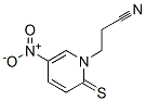 90004-27-6,1(2H)-Pyridinepropionitrile,  5-nitro-2-thioxo-  (7CI)