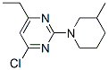 901586-66-1,4-CHLORO-6-ETHYL-2-(3-METHYL-1-PIPERIDINYL)PYRIMIDINE