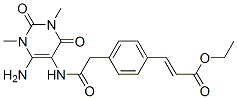 902159-24-4,2-Propenoic  acid,  3-[4-[2-[(6-amino-1,2,3,4-tetrahydro-1,3-dimethyl-2,4-dioxo-5-pyrimidinyl)amino]-2-oxoethyl]phenyl]-,  ethyl  ester