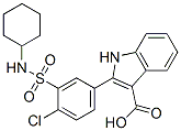 903595-80-2,1H-Indole-3-carboxylic  acid,  2-[4-chloro-3-[(cyclohexylamino)sulfonyl]phenyl]-
