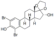 90474-20-7,2,4-Dibromo-17,17-ethylenedioxy-1,3,5(10)-estratriene-3,16a-diol