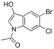 90766-88-4,N-ACETYL-5-BROMO-6-CHLORO-3-HYDROXYINDOLE