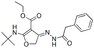 907956-45-0,3-Furancarboxylic  acid,  2-[(1,1-dimethylethyl)amino]-4,5-dihydro-4-[(phenylacetyl)hydrazono]-,  ethyl  ester  (9CI)