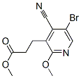 908279-60-7,3-Pyridinepropanoic  acid,  5-bromo-4-cyano-2-methoxy-,  methyl  ester
