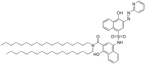 90850-66-1,1-hydroxy-4-[[[4-hydroxy-3-(2-pyridylazo)naphthyl]sulphonyl]amino]-N,N-dioctadecylnaphthalene-2-carboxamide
