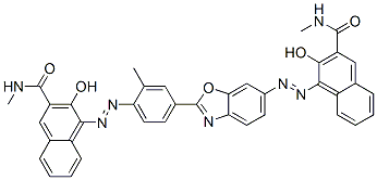 90883-74-2,3-hydroxy-4-[[4-[6-[[2-hydroxy-3-[(methylamino)carbonyl]naphthyl]azo]benzoxazol-2-yl]-2-methylphenyl]azo]-N-methylnaphthalene-2-carboxamide