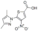 90946-90-0,2-Thiophenecarboxylic  acid,  5-(3,5-dimethylpyrazol-1-yl)-4-nitro-  (7CI)