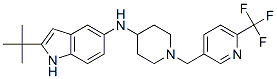 909666-40-6,2-TERT-BUTYL-N-(1-([6-(TRIFLUOROMETHYL)PYRIDIN-3-YL]METHYL)PIPERIDIN-4-YL)-1H-INDOL-5-AMINE