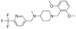 909666-52-0,1-(2,6-DIMETHOXYBENZYL)-N-METHYL-N-([6-(TRIFLUOROMETHYL)PYRIDIN-3-YL]METHYL)PIPERIDIN-4-AMINE