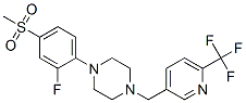 909666-61-1,1-[2-FLUORO-4-(METHYLSULFONYL)PHENYL]-4-([6-(TRIFLUOROMETHYL)PYRIDIN-3-YL]METHYL)PIPERAZINE
