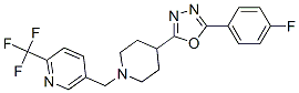 909666-64-4,5-((4-[5-(4-FLUOROPHENYL)-1,3,4-OXADIAZOL-2-YL]PIPERIDIN-1-YL)METHYL)-2-(TRIFLUOROMETHYL)PYRIDINE