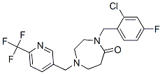 909668-92-4,4-(2-CHLORO-4-FLUOROBENZYL)-1-([6-(TRIFLUOROMETHYL)PYRIDIN-3-YL]METHYL)-1,4-DIAZEPAN-5-ONE