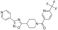 909675-55-4,5-([4-(3-PYRIDIN-4-YL-1,2,4-OXADIAZOL-5-YL)PIPERIDIN-1-YL]CARBONYL)-2-(TRIFLUOROMETHYL)PYRIDINE