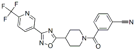909675-88-3,3-[(4-(3-[6-(TRIFLUOROMETHYL)PYRIDIN-3-YL]-1,2,4-OXADIAZOL-5-YL)PIPERIDIN-1-YL)CARBONYL]BENZONITRILE