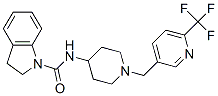 909696-02-2,N-(1-([6-(TRIFLUOROMETHYL)PYRIDIN-3-YL]METHYL)PIPERIDIN-4-YL)INDOLINE-1-CARBOXAMIDE