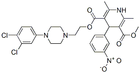 91040-25-4,2-[4-(3,4-dichlorophenyl)piperazin-1-yl]ethyl methyl 2,6-dimethyl-4-(3 -nitrophenyl)-1,4-dihydropyridine-3,5-dicarboxylate