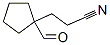91239-99-5,Cyclopentanepropanenitrile, 1-formyl- (9CI)