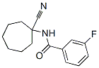 912770-87-7,N-(1-CYANO-CYCLOHEPTYL)-3-FLUORO-BENZAMIDE
