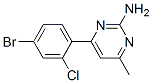 913322-58-4,4-METHYL-6-(2-CHLORO-4-BROMOPHENYL)PYRIMIDIN-2-AMINE