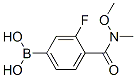 913835-59-3,3-FLUORO-4-[(N-METHOXY-N-METHYL)CARBAMOYL]BENZENEBORONIC ACID 98