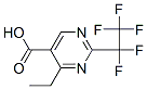914201-15-3,4-ETHYL-2-PENTAFLURO ETHYL PYRIMIDINE-5-CARBOXYLIC ACID