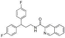 914386-33-7,3-Isoquinolinecarboxamide,  N-[3,3-bis(4-fluorophenyl)propyl]-