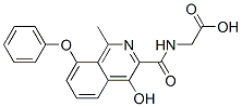 916171-77-2,Glycine,  N-[(4-hydroxy-1-methyl-8-phenoxy-3-isoquinolinyl)carbonyl]-