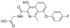 916171-79-4,Glycine,  N-[[8-(4-fluorophenoxy)-4-hydroxy-1-methyl-3-isoquinolinyl]carbonyl]-