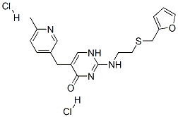 91621-32-8,2-[[2-[(2-furylmethyl)thio]ethyl]amino]-5-[(6-methyl-3-pyridyl)methyl]-1H-pyrimidin-4-one dihydrochloride