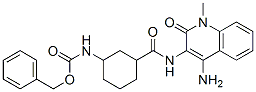 921214-46-2,Carbamic  acid,  N-[3-[[(4-amino-1,2-dihydro-1-methyl-2-oxo-3-quinolinyl)amino]carbonyl]cyclohexyl]-,  phenylmethyl  ester