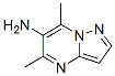 92146-03-7,Pyrazolo[1,5-a]pyrimidine,  6-amino-5,7-dimethyl-  (7CI)