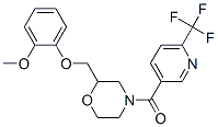 922347-00-0,METHANONE, [2-[(2-METHOXYPHENOXY)METHYL]-4-MORPHOLINYL][6-(TRIFLUOROMETHYL)-3-PYRIDINYL]-