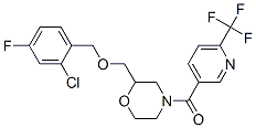 922409-21-0,METHANONE, [2-[[(2-CHLORO-4-FLUOROPHENYL)METHOXY]METHYL]-4-MORPHOLINYL][6-(TRIFLUOROMETHYL)-3-PYRIDINYL]-