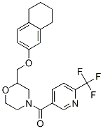 922411-97-0,METHANONE, [2-[[(5,6,7,8-TETRAHYDRO-2-NAPHTHALENYL)OXY]METHYL]-4-MORPHOLINYL][6-(TRIFLUOROMETHYL)-3-PYRIDINYL]-