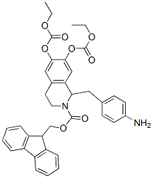 924651-73-0,2(1H)-Isoquinolinecarboxylic  acid,  1-[(4-aminophenyl)methyl]-6,7-bis[(ethoxycarbonyl)oxy]-3,4-dihydro-,  9H-fluoren-9-ylmethyl  ester
