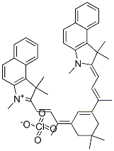 92569-99-8,1H-BENZ[E]INDOLIUM, 2-[3-[3-[3-(1,3-DIHYDRO-1,1,3-TRIMETHYL-2H-BENZ[E]INDOL-2-YLIDENE)-1-METHYL-1-PROPENYL]-5,5-DIMETHYL-2-CYCLOHEXEN-1-YLIDENE]-1-BUTENYL]-1,1,3-TRIMETHYL-, PERCHLORATE