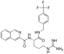 929611-17-6,3-Isoquinolinecarboxamide,  N-[(1S)-4-[(aminoiminomethyl)amino]-1-[[[[4-(trifluoromethyl)phenyl]methyl]amino]carbonyl]butyl]-