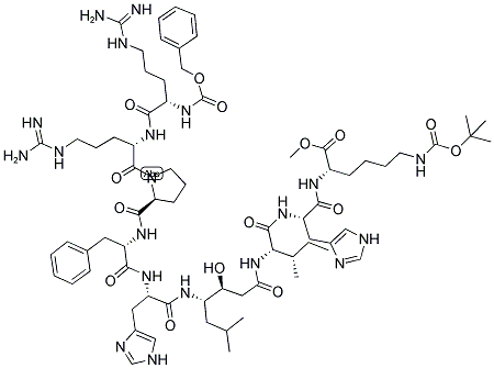 93287-54-8,N-ALPHA-CBZ-ARG-ARG-PRO-PHE-HIS-STA-ILE-HIS-N-EPSILON-BOC-LYS METHYL ESTER