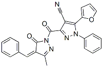 933065-60-2,1H-Pyrazole-4-carbonitrile,  3-[[4,5-dihydro-3-methyl-5-oxo-4-(phenylmethylene)-1H-pyrazol-1-yl]carbonyl]-5-(2-furanyl)-1-phenyl-