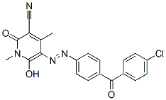 934747-31-6,3-Pyridinecarbonitrile,  5-[2-[4-(4-chlorobenzoyl)phenyl]diazenyl]-1,2-dihydro-6-hydroxy-1,4-dimethyl-2-oxo-