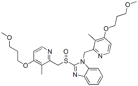 935260-92-7,1-[[4-(3-Methoxypropoxy)-3-methyl-2-pyridinyl]methyl]-2-[[[4-(3-methoxypropoxy)-3-methyl-2-pyridinyl]methyl]sulfinyl]-1H-benzimidazole