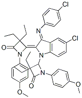935756-12-0,(Z)-4-((E)-5-CHLORO-3-(4-CHLOROPHENYLIMINO)-1-(3,3-DIETHYL-1-(4-METHOXYPHENYL)-4-OXOAZETIDIN-2-YL)INDOLIN-2-YLIDENE)-3,3-DIETHYL-1-(4-METHOXYPHENYL)AZETIDIN-2-ONE