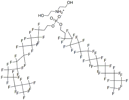 93776-30-8,bis(2-hydroxyethyl)ammonium bis[3,3,4,4,5,5,6,6,7,7,8,8,9,9,10,10,11,11,12,12,13,13,14,14,15,16,16,16-octacosafluoro-15-(trifluoromethyl)hexadecyl] phosphate