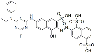 93778-51-9,2-[[6-[[4-(ethylphenylamino)-6-fluoro-1,3,5-triazin-2-yl]amino]-1-hydroxy-3-sulpho-2-naphthyl]azo]naphthalene-1,5-disulphonic acid