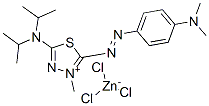 93783-70-1,5-(diisopropylamino)-2-[[4-(dimethylamino)phenyl]azo]-3-methyl-1,3,4-thiadiazolium trichlorozincate(1-)
