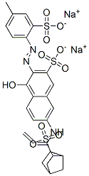 93803-34-0,disodium 4-hydroxy-3-[(4-methyl-2-sulphonatophenyl)azo]-7-[[[6-(vinylsulphonyl)bicyclo[2.2.1]hept-2-yl]carbonyl]amino]naphthalene-2-sulphonate