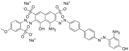 93803-38-4,trisodium 4-amino-3-[[4'-[(2-amino-4-hydroxyphenyl)azo][1,1'-biphenyl]-4-yl]azo]-5-hydroxy-6-[(4-methoxy-2-sulphonatophenyl)azo]naphthalene-2,7-disulphonate